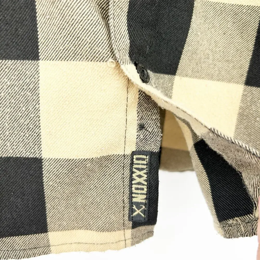 Dixxon Boys Workwear Western Flannel Outdoor‎ Fall Button Up Plaid Shirt Size M
